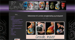 Desktop Screenshot of lonnies-ansigtsmaling.dk